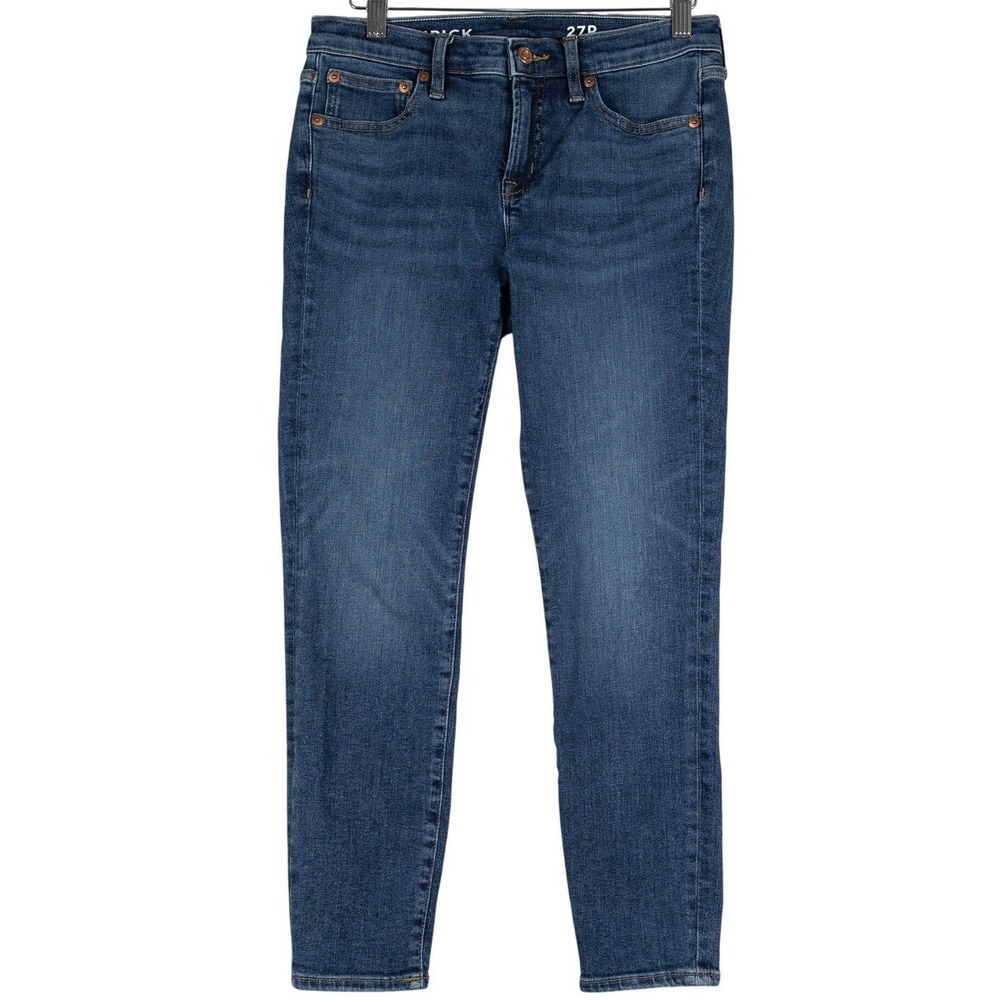 J. Crew Toothpick Jeans Women Size 27P‎ Dark Wash Skinny Leg Denim Style H3484